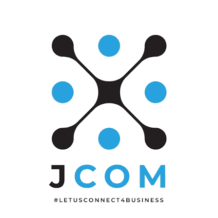 JCOM (#LETUSCONNECT4BUSINESS) Logo